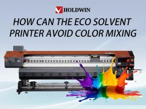 How can the eco solvent printer avoid color mixing