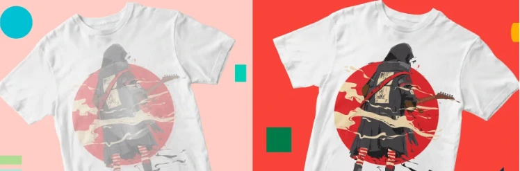 Sublimation Shirt Ghosting