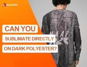 sublimation on dark polyester