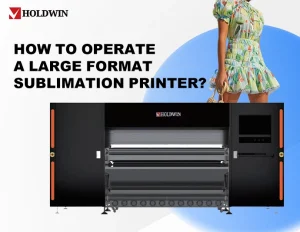 how to operate large sublimation printer